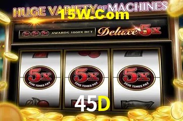 Tela de boas-vindas e lobby de jogos do aplicativo 45D